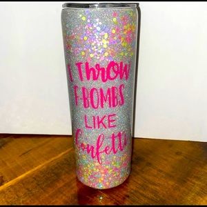 Glitter tumbler F-bombs